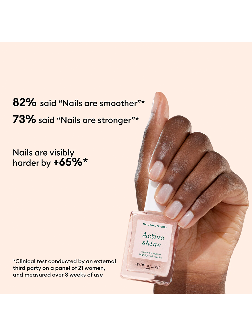 Pielęgnacyjny lakier do paznokci Active Shine Manucurist BÉBÉ Concept 