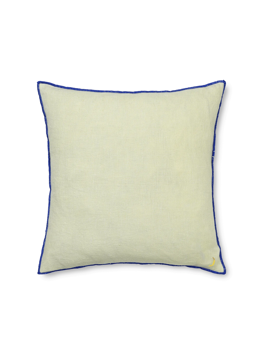 Lniana poduszka z kontrastowym obszyciem Ferm Living BÉBÉ Concept