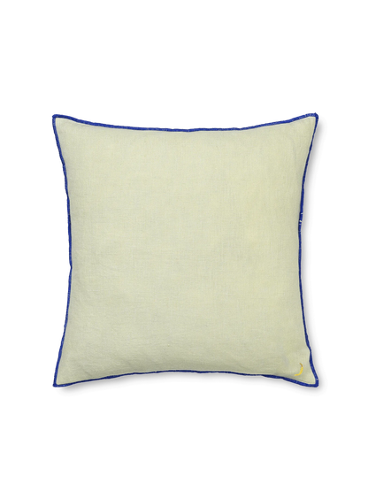Lniana poduszka z kontrastowym obszyciem Ferm Living BÉBÉ Concept