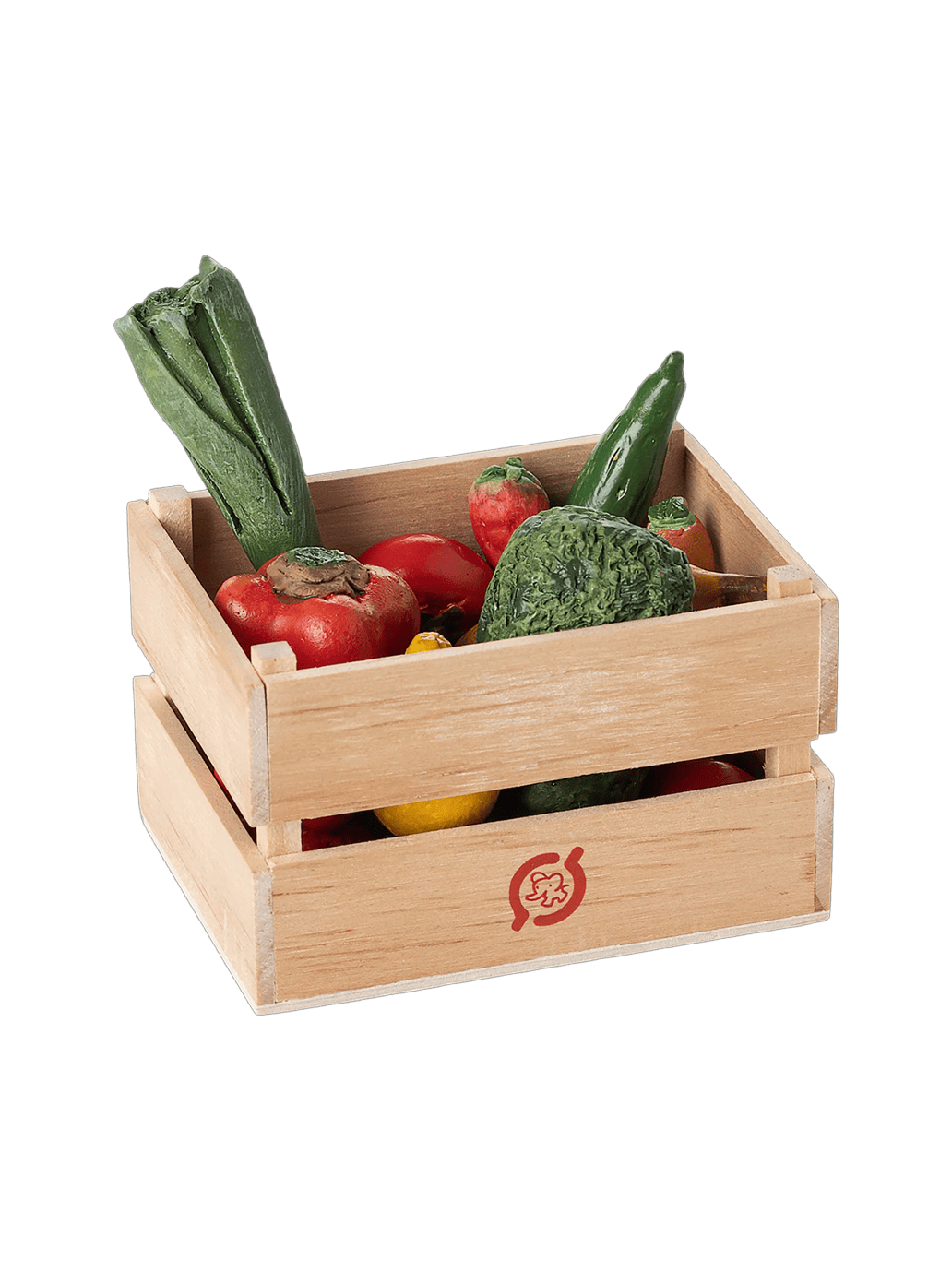 Miniaturowa skrzynka z warzywami i owocami Maileg BÉBÉ Concept 