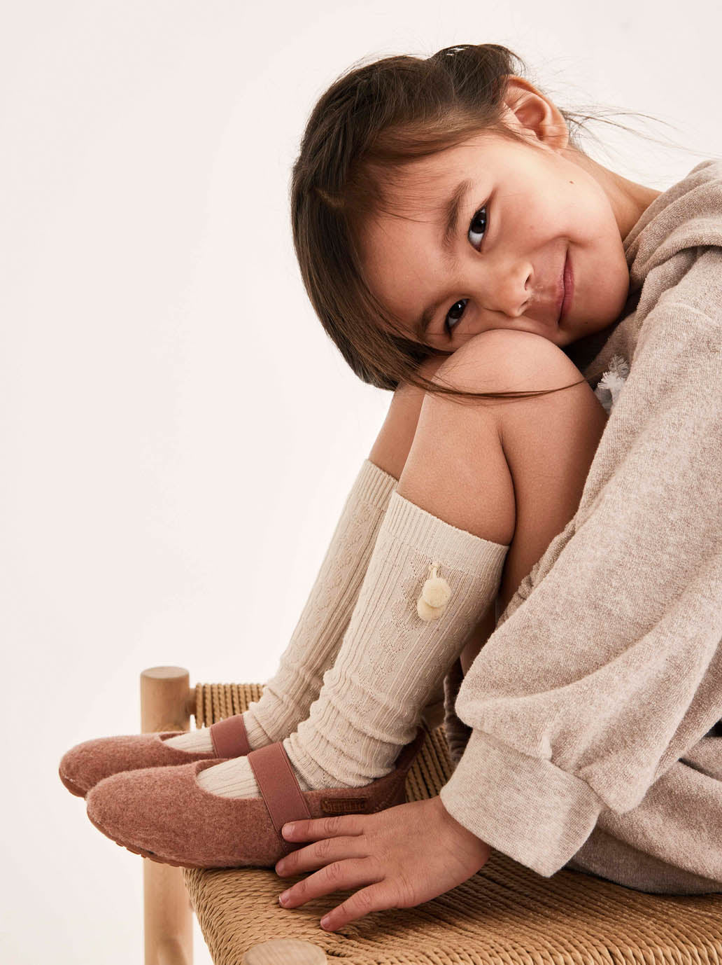 Wełniane kapcie baletki Bisgaard BÉBÉ Concept