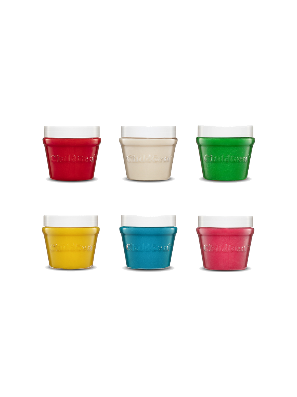 Naturalna ciastolina w słoiczkach 6 kolorów ChildGen BÉBÉ Concept 