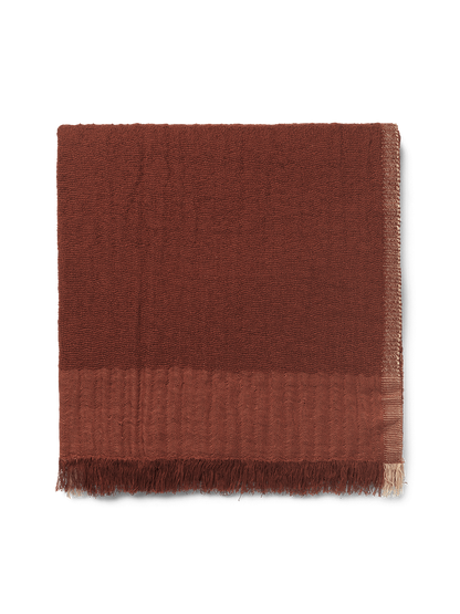 Pled z mieszanki bawełny, wełny merino i lnu Weaver Throw Ferm Living BÉBÉ Concept