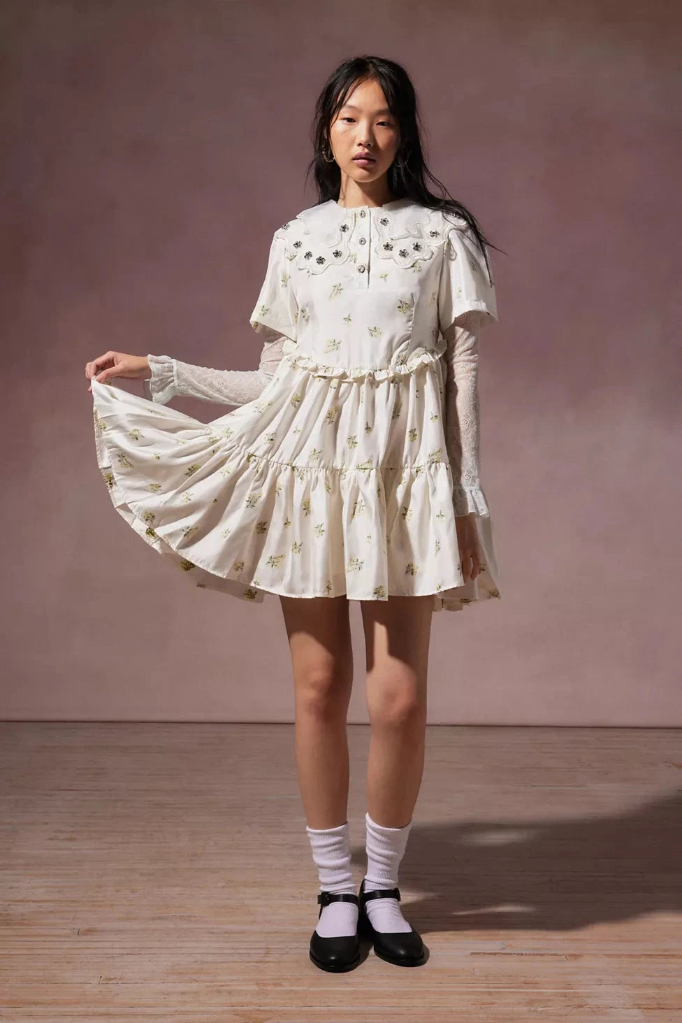 OUTLET Sukienka Mini Ditsy Pick Floral XS bébé concept BÉBÉ Concept 