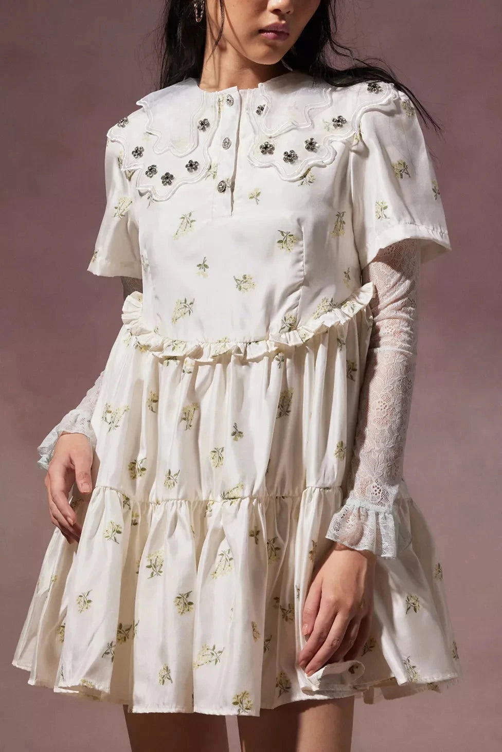 OUTLET Sukienka Mini Ditsy Pick Floral XS bébé concept BÉBÉ Concept 