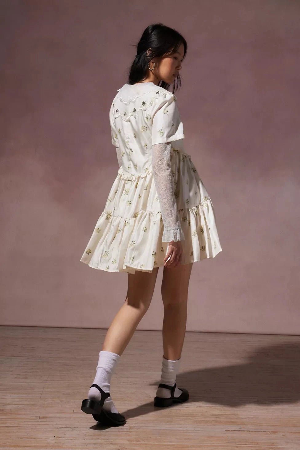 OUTLET Sukienka Mini Ditsy Pick Floral XS bébé concept BÉBÉ Concept 