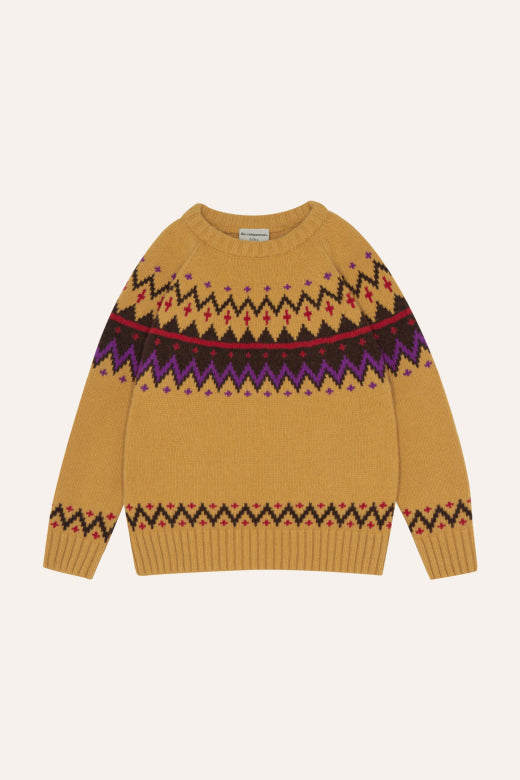 Sweter Zig Zag Yellow Jumper The Campamento BÉBÉ Concept 