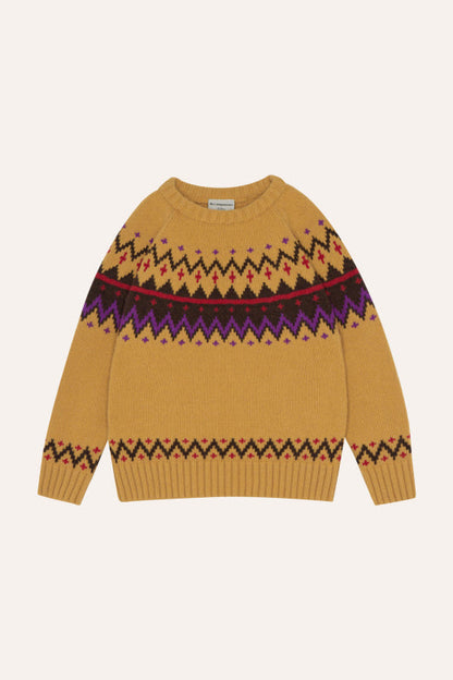 Sweter Zig Zag Yellow Jumper The Campamento BÉBÉ Concept 
