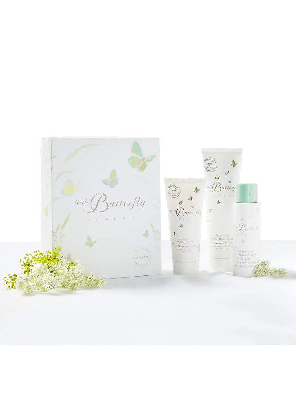 Zestaw prezentowy do pielęgnacji dla kobiet w ciąży Little Butterfly London BEBE Concept 