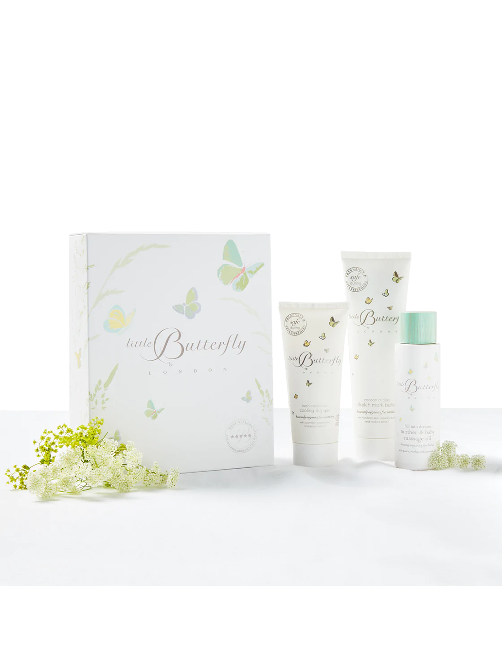Zestaw prezentowy do pielęgnacji dla kobiet w ciąży Little Butterfly London BÉBÉ Concept