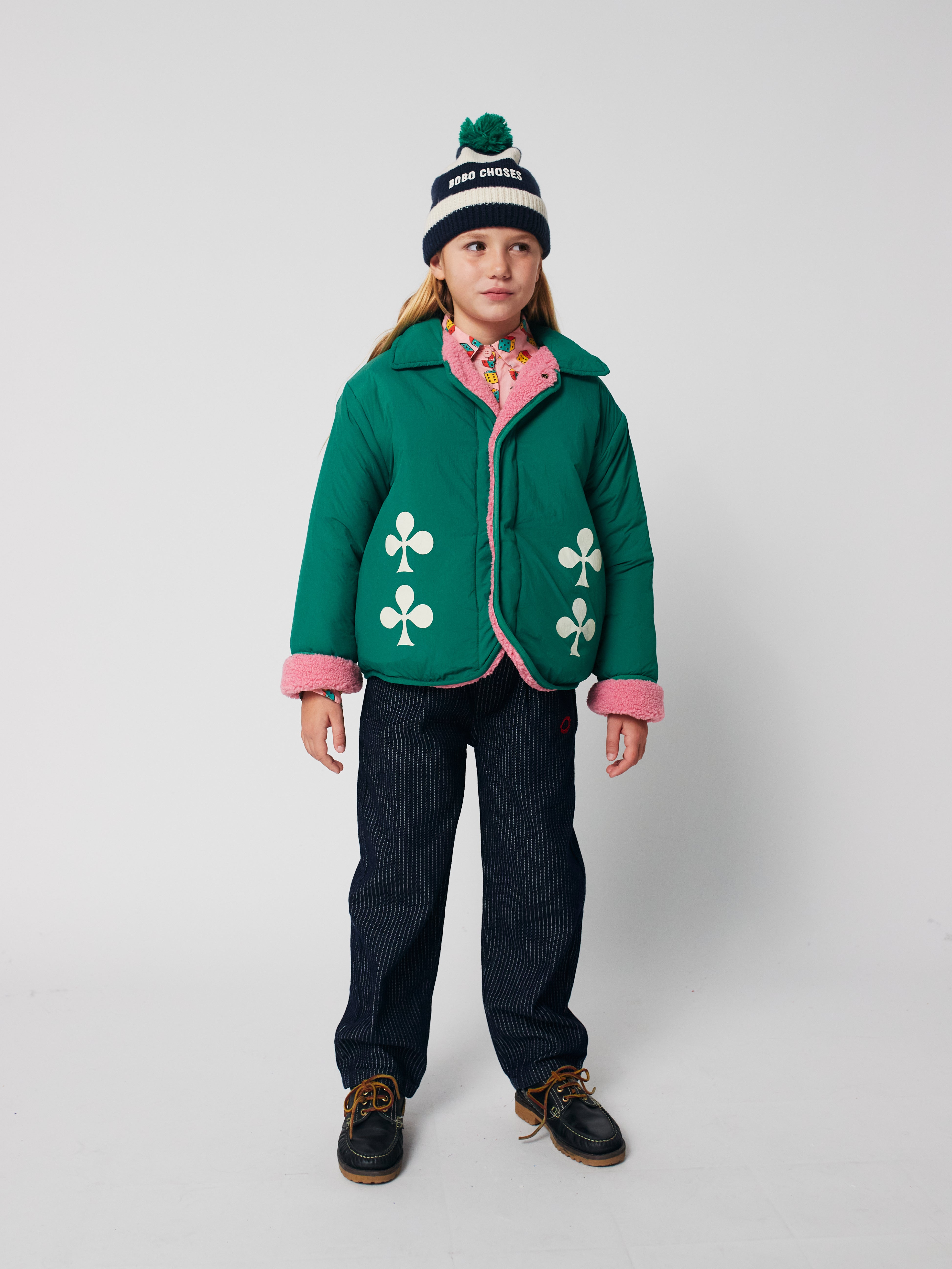 Clover reversible sheepskin jacket Kids Bobo Choses BÉBÉ Concept 