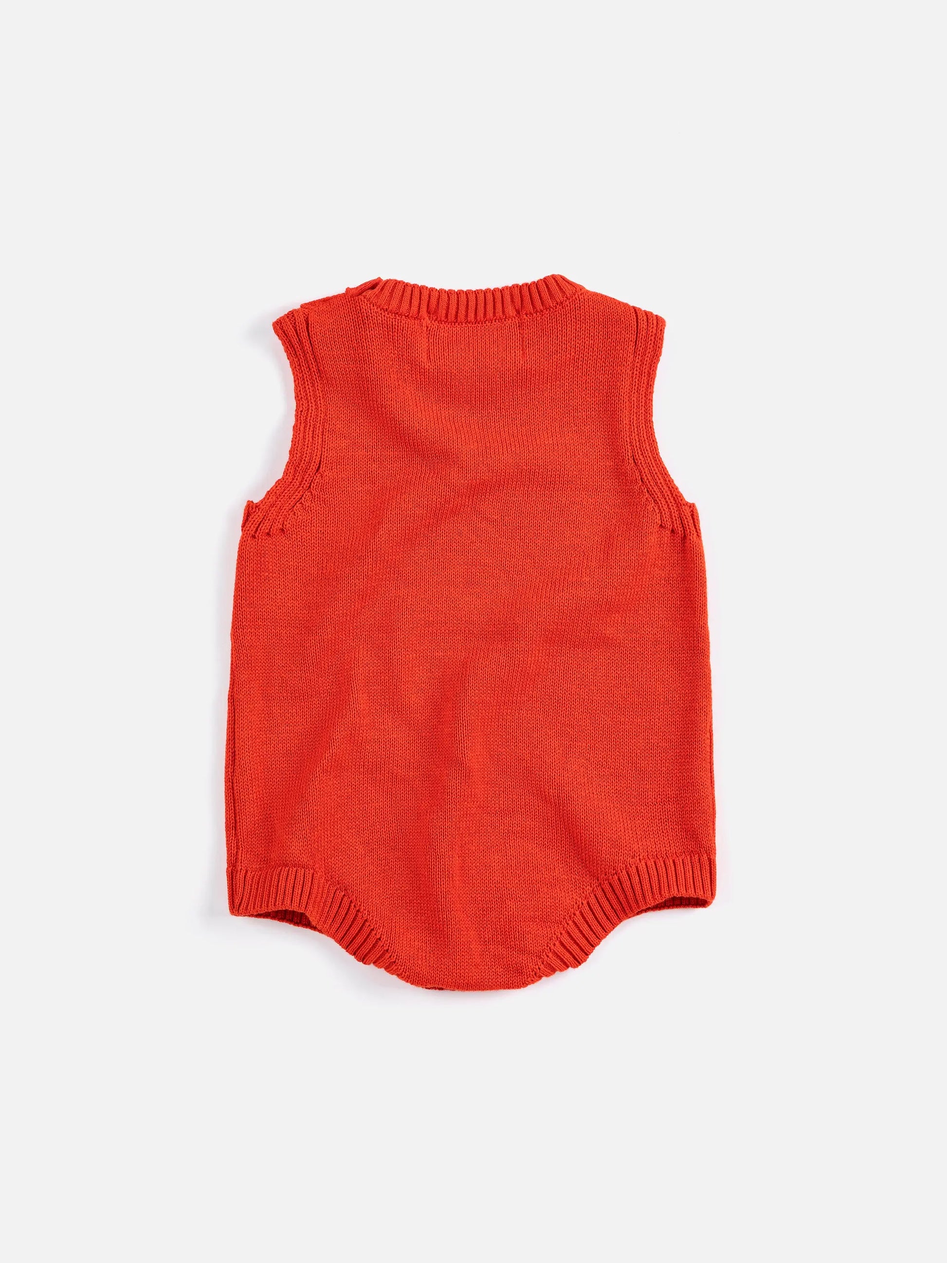 Pixel Strawberry knitted romper Bobo Choses BEBE Concept 