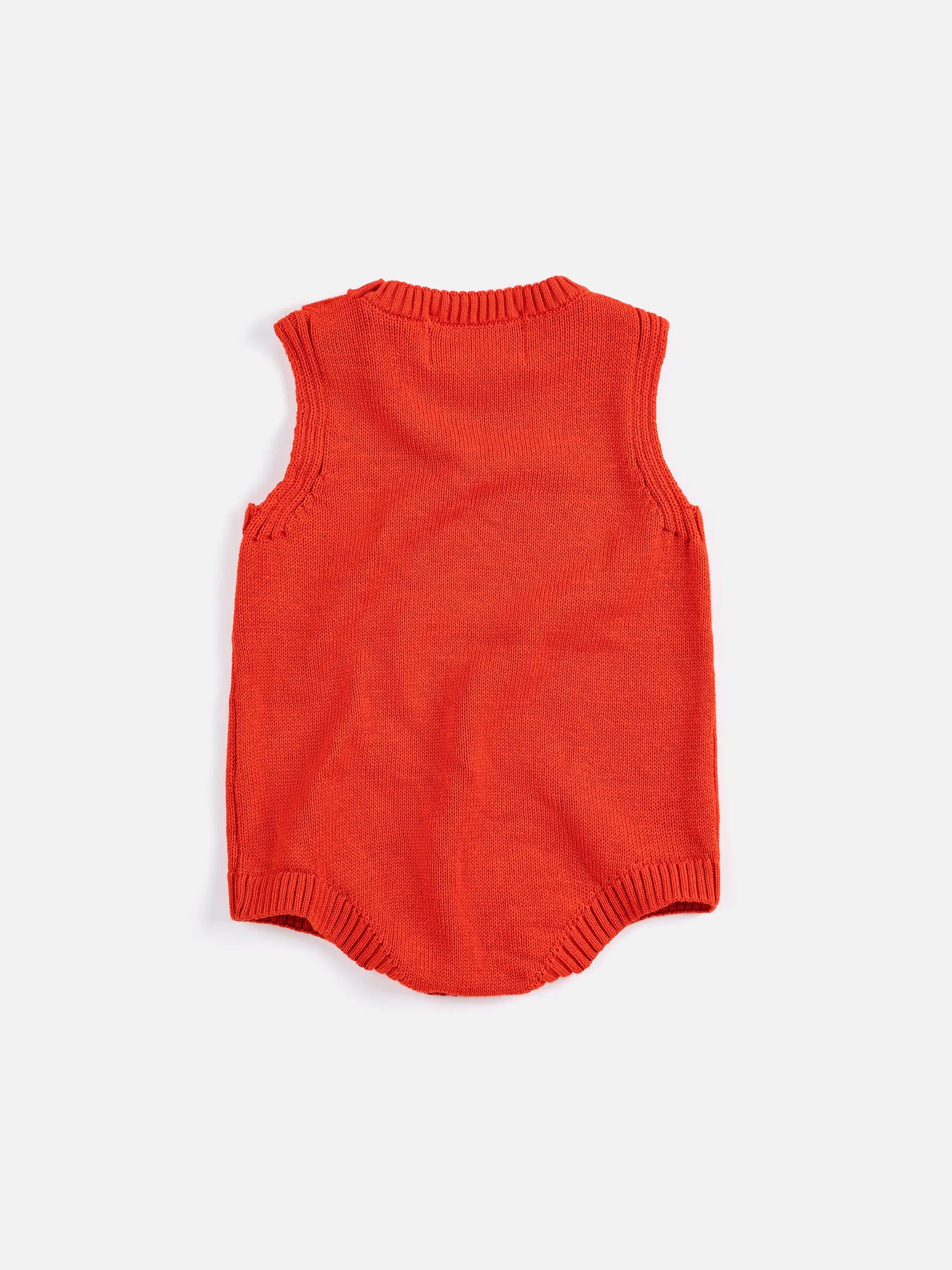 Pixel Strawberry knitted romper Bobo Choses BEBE Concept 