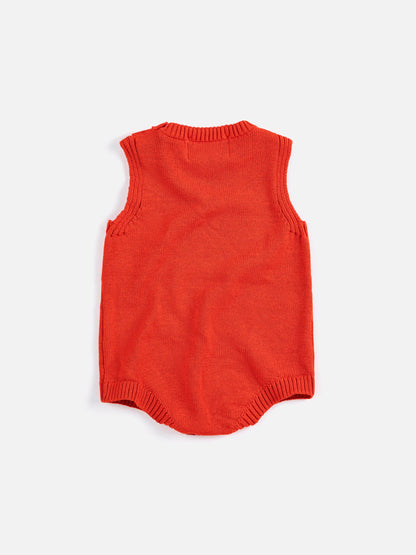 Pixel Strawberry knitted romper Bobo Choses BEBE Concept 