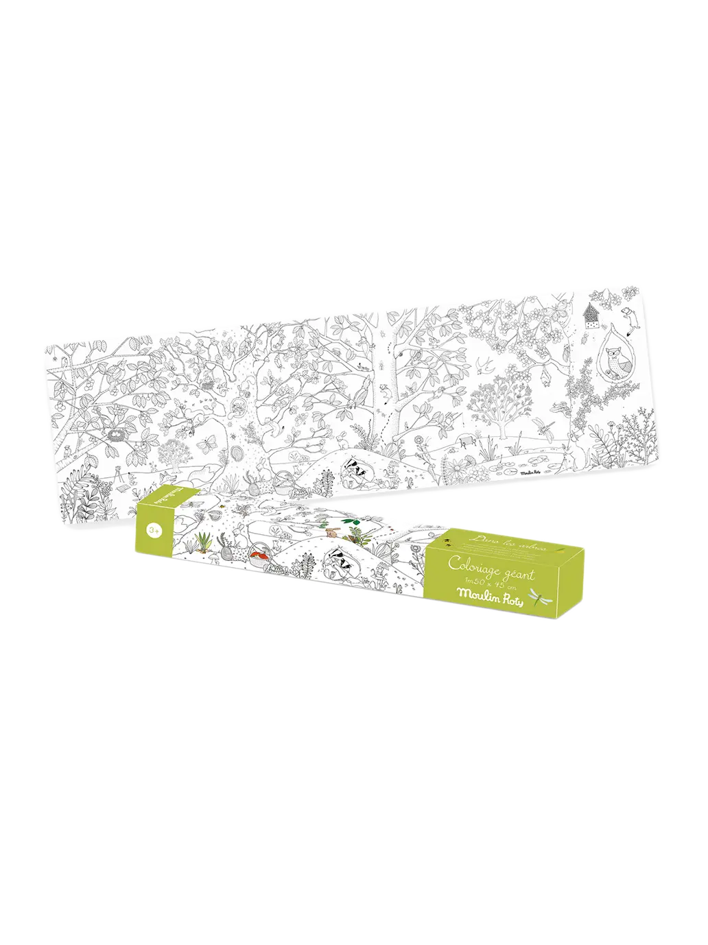 kolorowanka gigant Wśród Drzew Moulin Roty BÉBÉ Concept