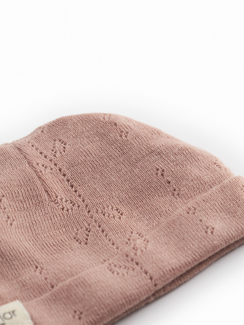 Czapeczka niemowlęca z merino Aiko Pointelle MarMar Copenhagen BÉBÉ Concept 