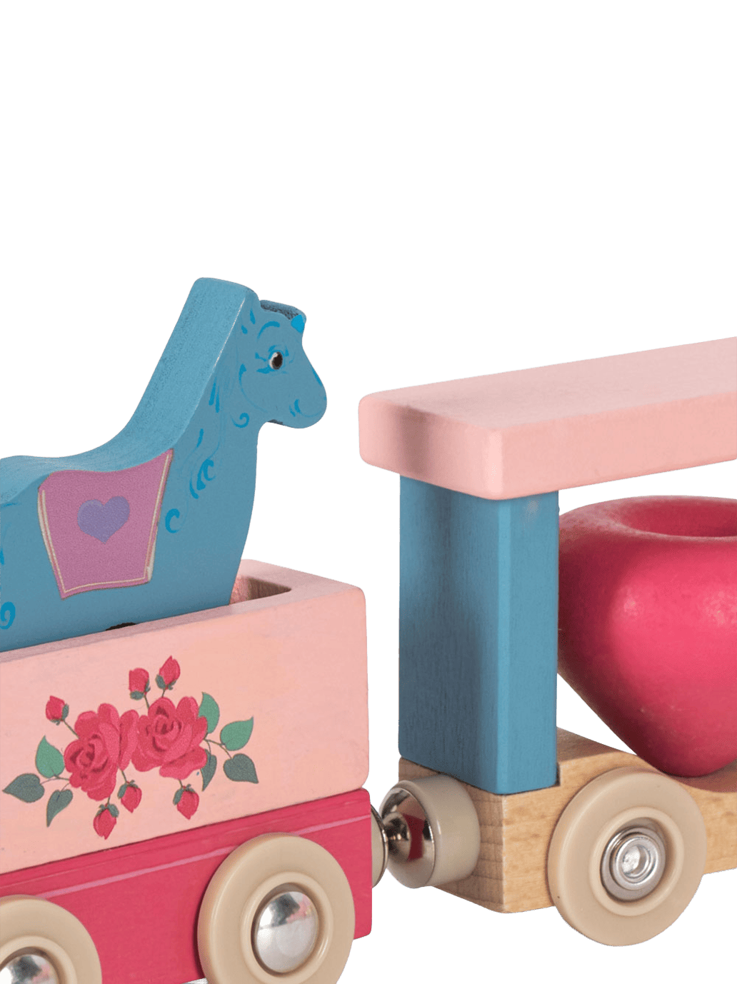 Drewniany pociąg z jednorożcami Konges Slojd BÉBÉ Concept 