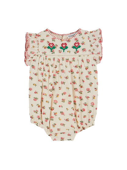 Rampers niemowlęcy z haftowanymi zdobieniami Emile et Ida BÉBÉ Concept 