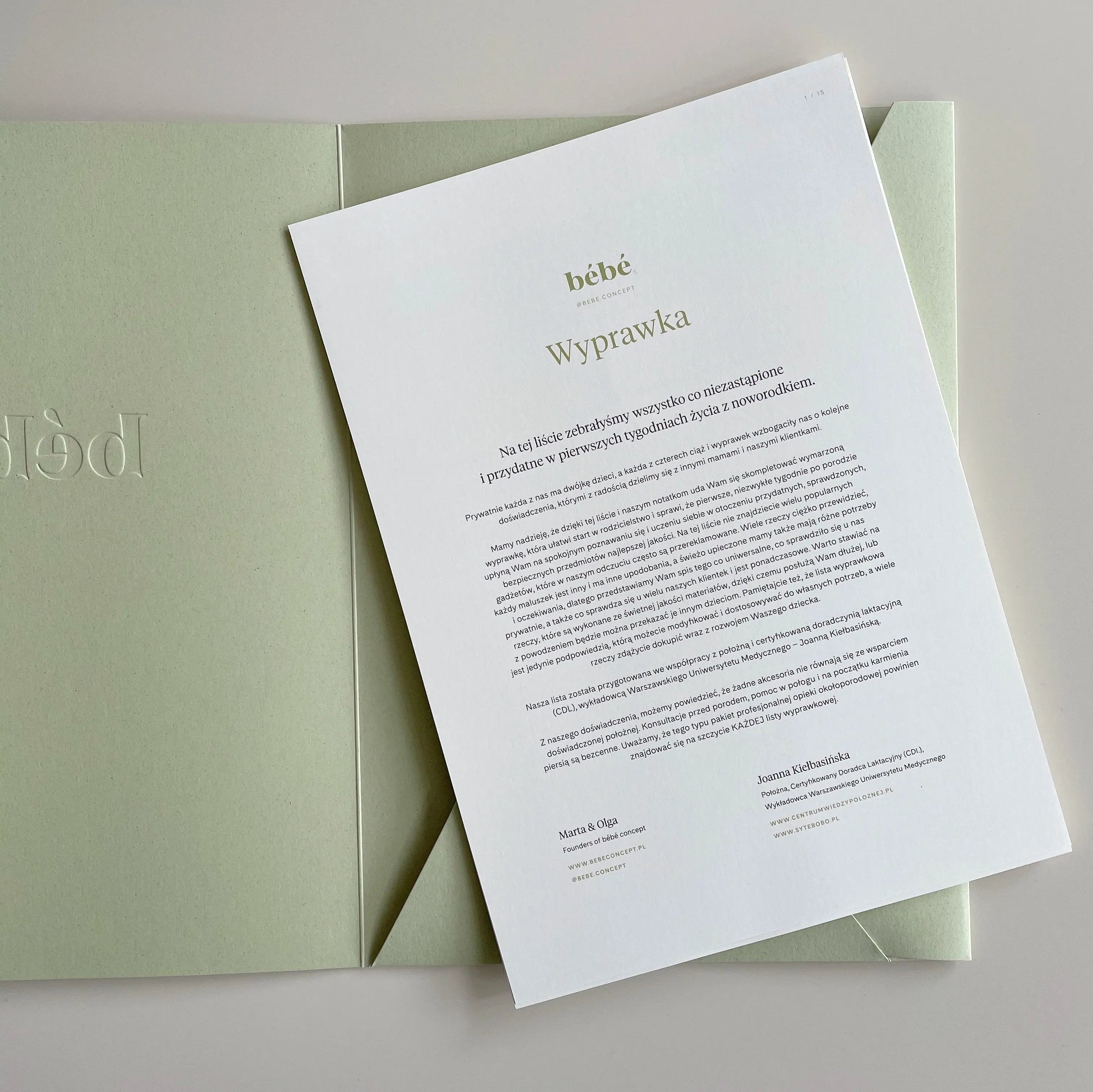 Kompendium Wyprawkowe z teczką bébé concept BÉBÉ Concept