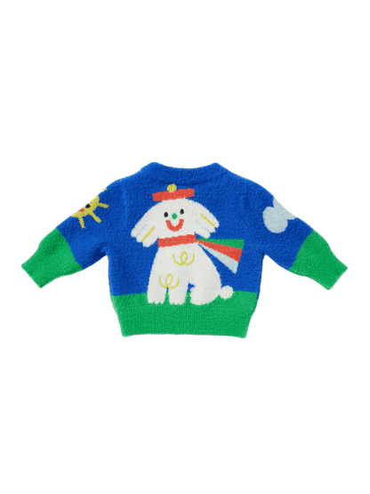 Sweter z kolorowym wzorem Puppy Park Halcyon Nights BÉBÉ Concept 