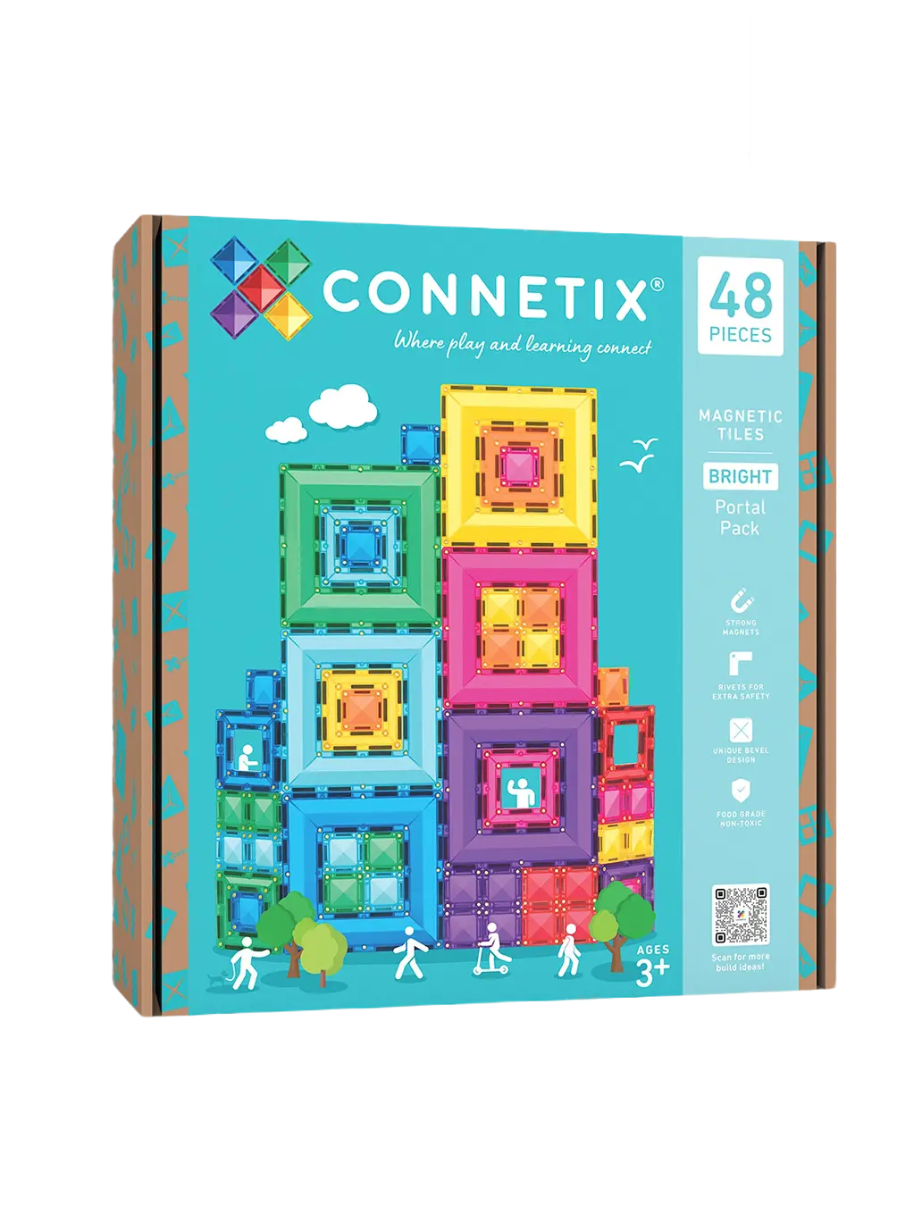 Klocki magnetyczne Bright Portal Pack Connetix BÉBÉ Concept 
