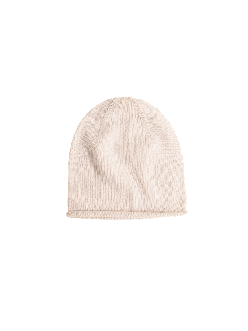 cienka całoroczna czapka z wełny merino Efa Beanie Hvid BÉBÉ Concept 