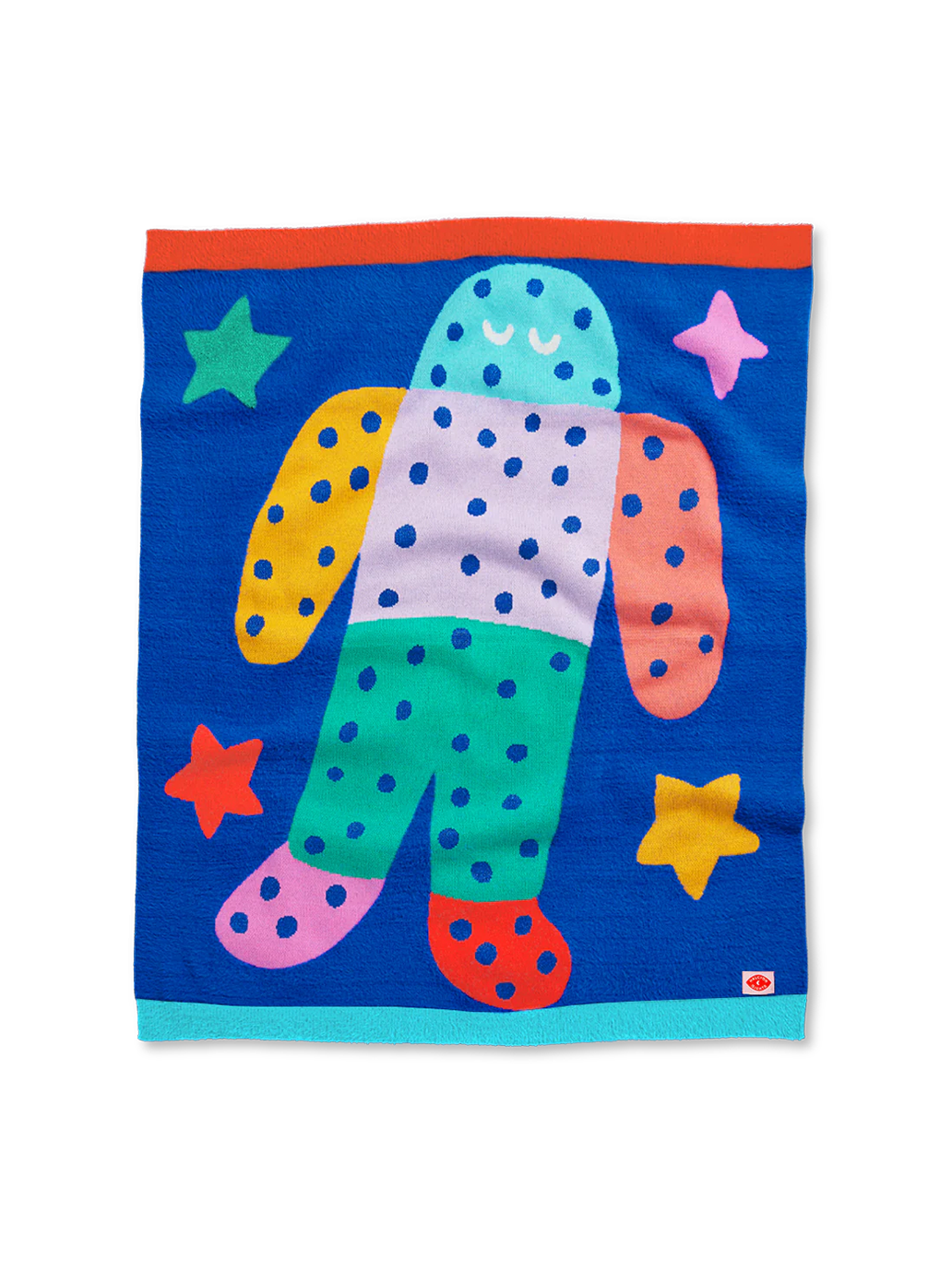 Miękki kocyk z kolorowym wzorem Halcyon Nights BÉBÉ Concept 