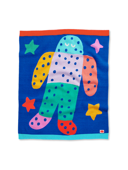 Miękki kocyk z kolorowym wzorem Halcyon Nights BÉBÉ Concept 