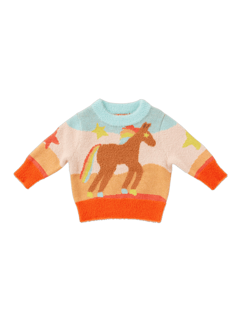 Sweter z kolorowym wzorem Giddy up Halcyon Nights BÉBÉ Concept 