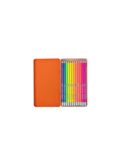 Zestaw 12 kredek w blaszanym pudełku Moulin Roty BÉBÉ Concept 