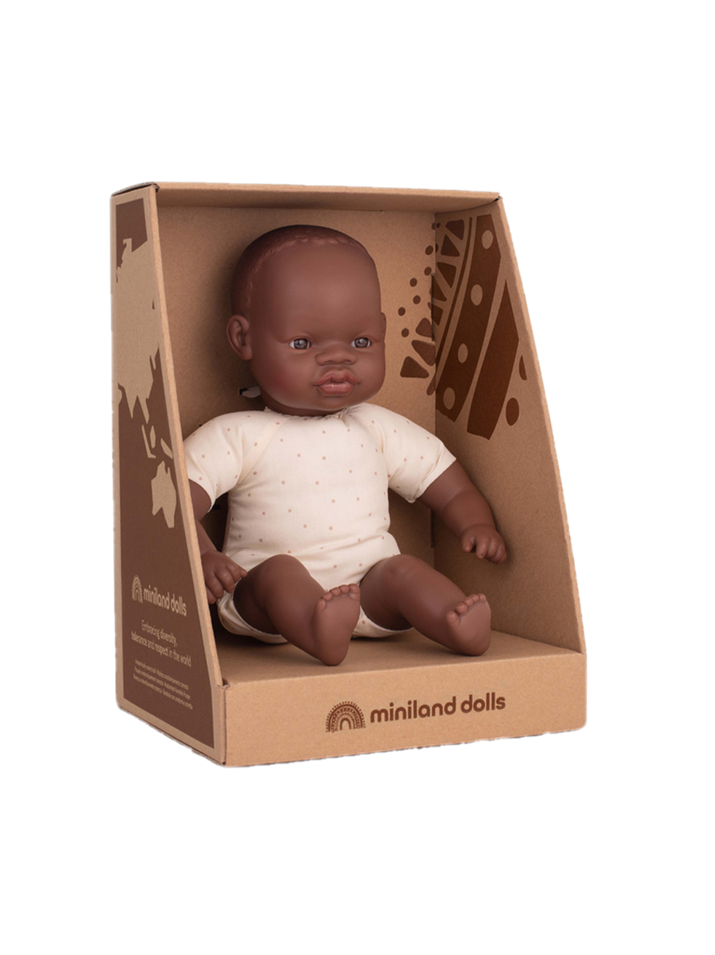 Lalka z miękkim brzuszkiem Miniland BÉBÉ Concept 