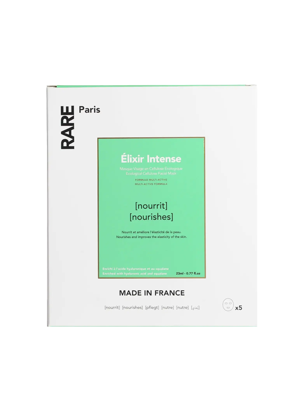 Odżywcza maska w płachcie - zestaw 5 szt Rare Paris BÉBÉ Concept 