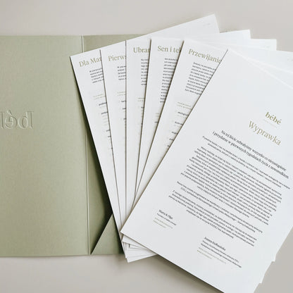 Kompendium Wyprawkowe z teczką bébé concept BÉBÉ Concept