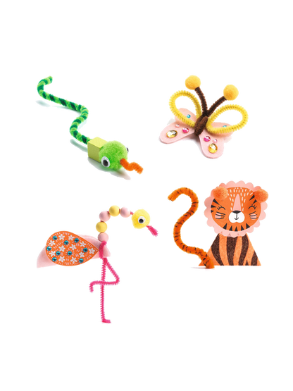 Zestaw kreatywny Jungle Animals Crafts Kit Djeco BÉBÉ Concept