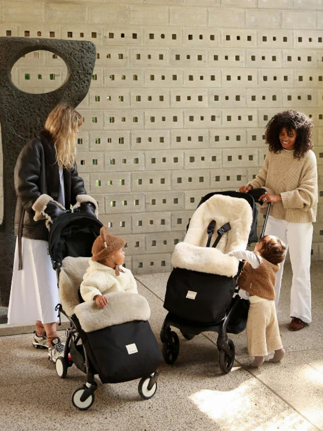 nieprzemakalny śpiworek do wózka z wełną merino BINIBAMBA BÉBÉ Concept 