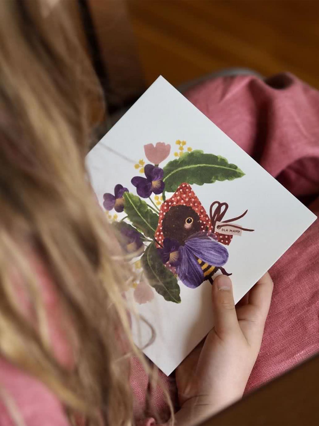 Kartka okolicznościowa z kopertą Hi Little BÉBÉ Concept