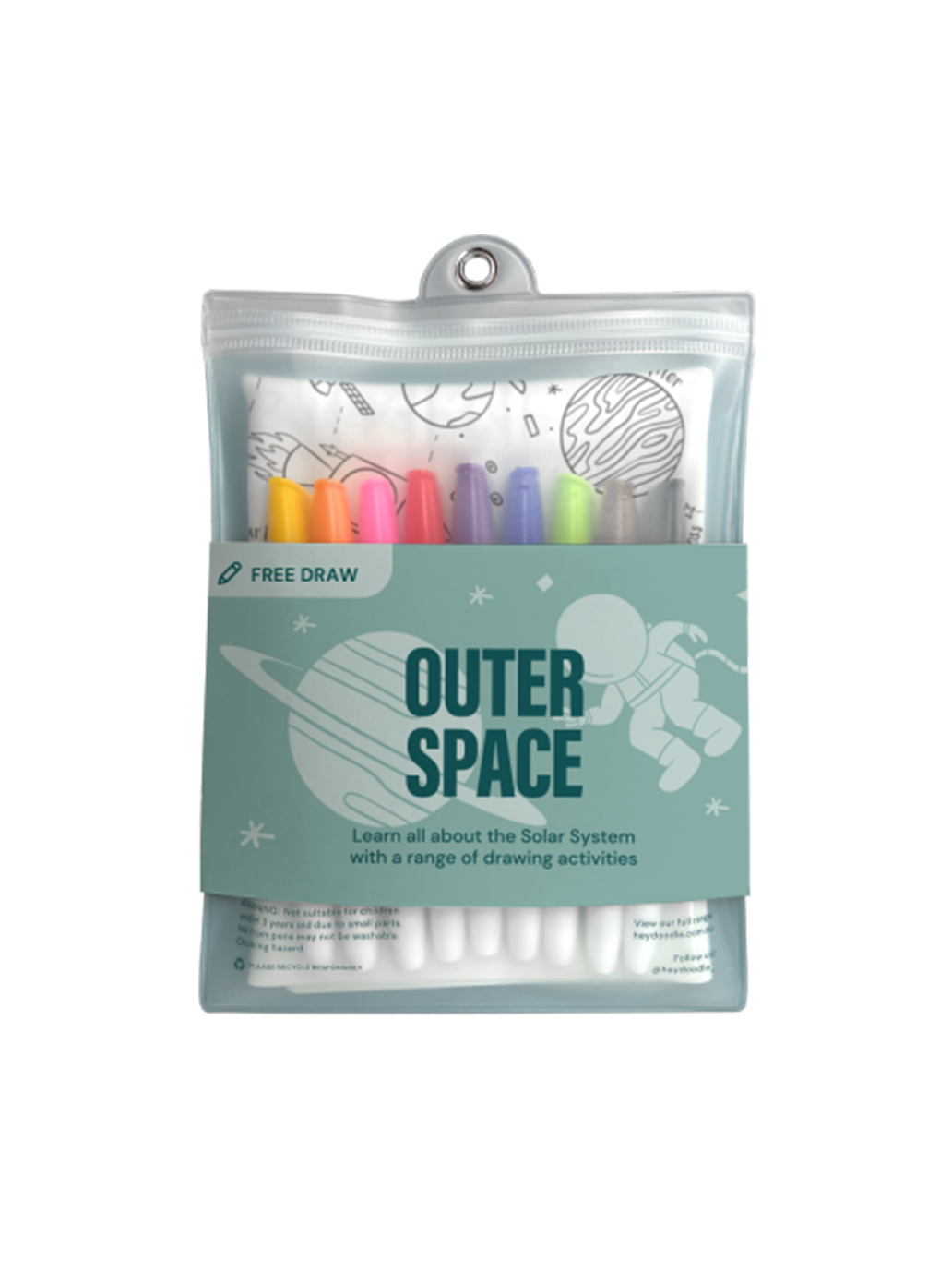 Duża mata silikonowa do wielokrotnego kolorowania HeyDoodle BÉBÉ Concept 