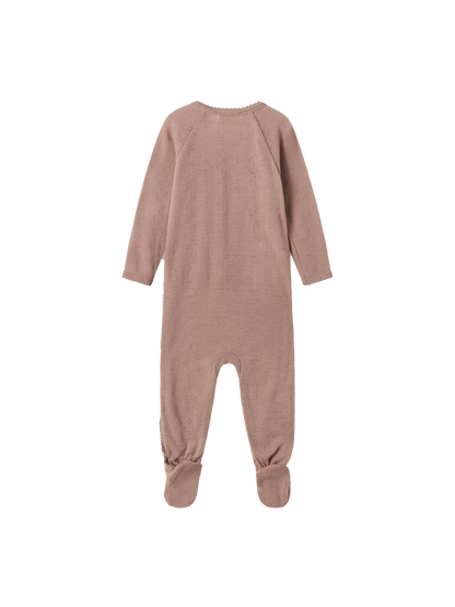 Śpioszki niemowlęce merino Rubetta Pointelle MarMar Copenhagen BÉBÉ Concept 