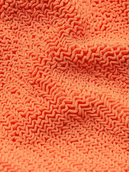 Jednoczęściowy kostium kąpielowy Square Neck ORANGE