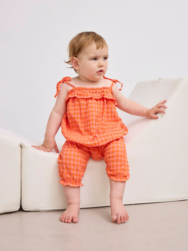 Kombinezon Vichy woven overall Baby Bobo Choses BÉBÉ Concept 