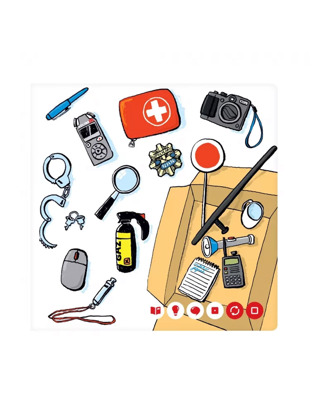 Policjanci. Mini książka interaktywna Albi BÉBÉ Concept 