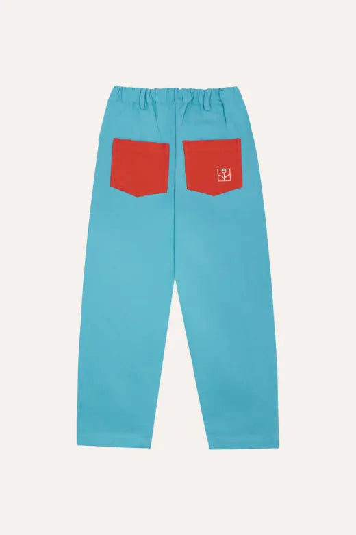 Blue Color Block Trousers The Campamento BEBE Concept 