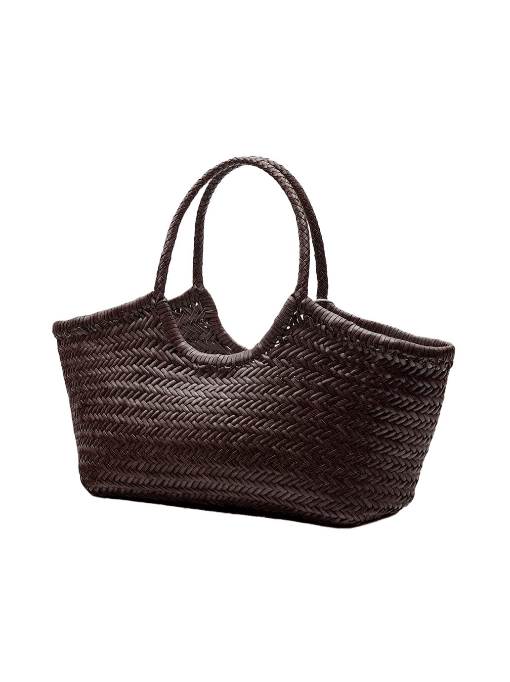 【値下げ】IENA DRAGON NANTUCKET BASKET Skórzany koszyk Nantucket DARK BROWN – BÉBÉ Concept