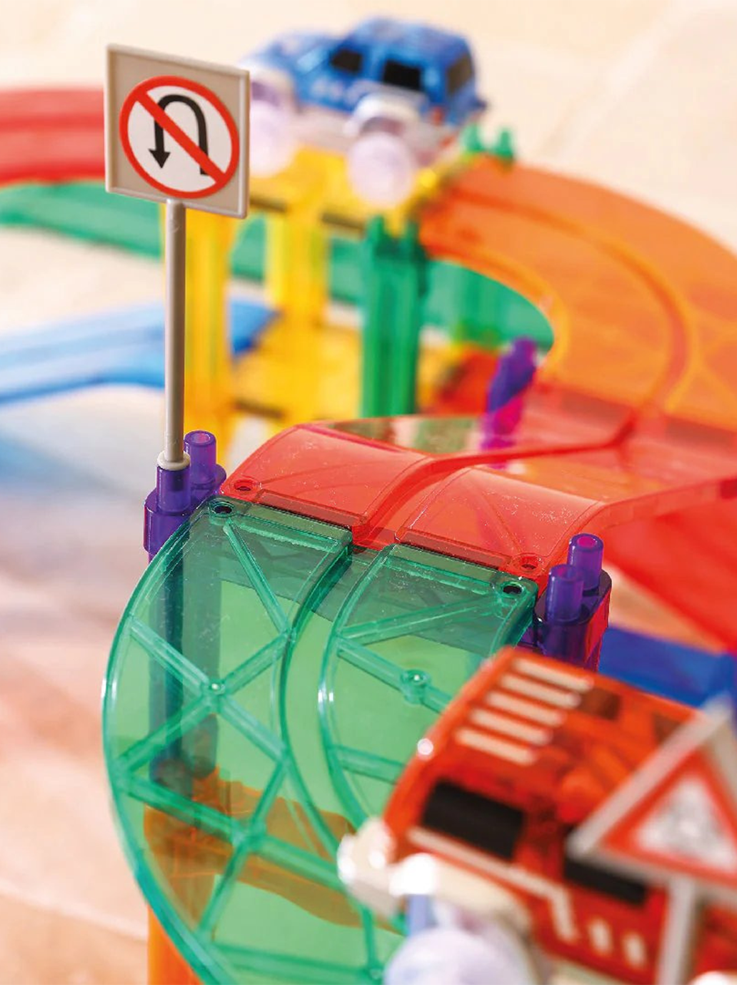 Klocki magnetyczne Race Track Cleverclixx BÉBÉ Concept 