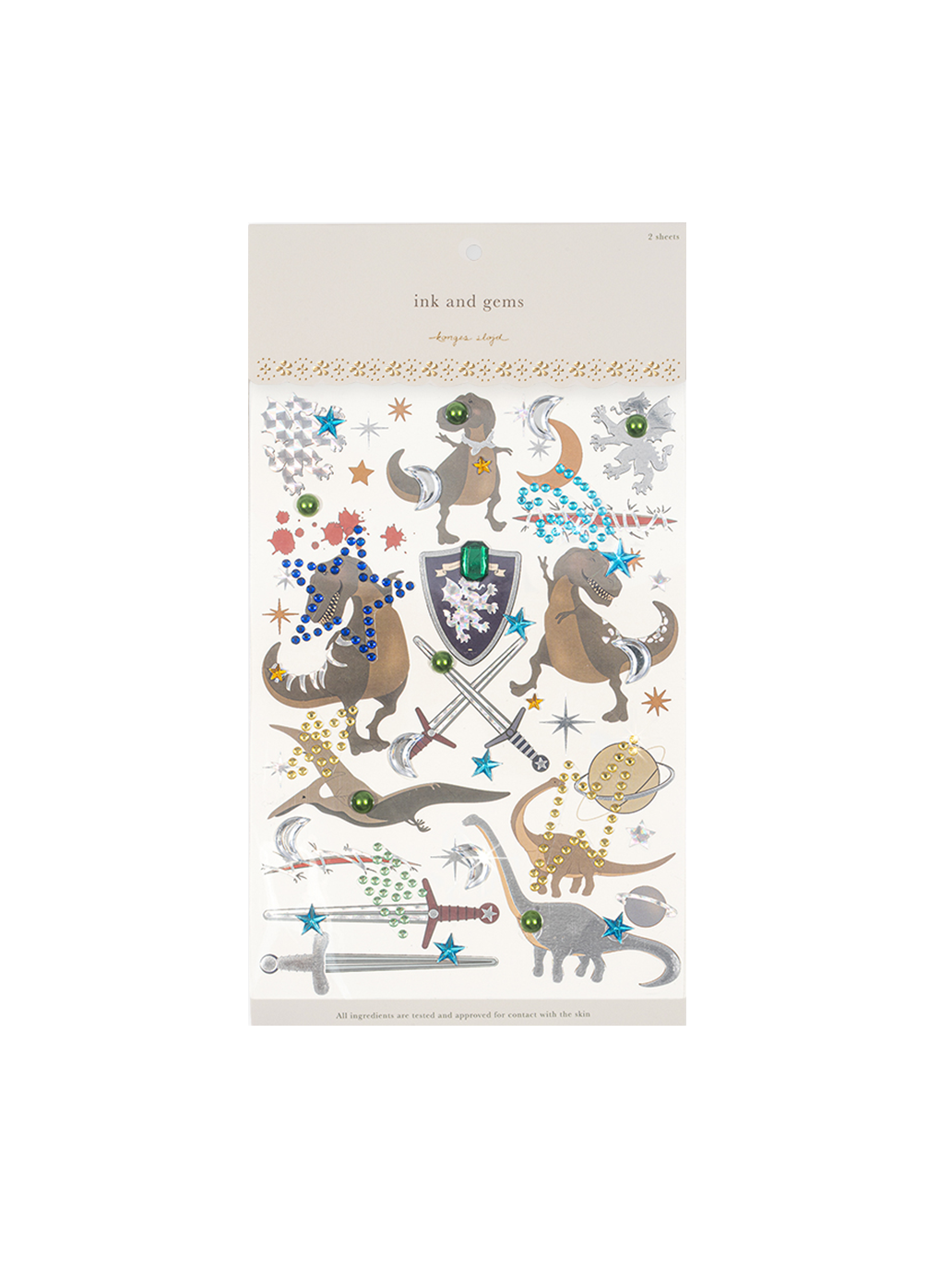 Zestaw tatuaży i naklejek do ozdabiania ciała Konges Slojd BÉBÉ Concept 