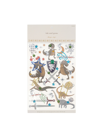 Zestaw tatuaży i naklejek do ozdabiania ciała Konges Slojd BÉBÉ Concept 