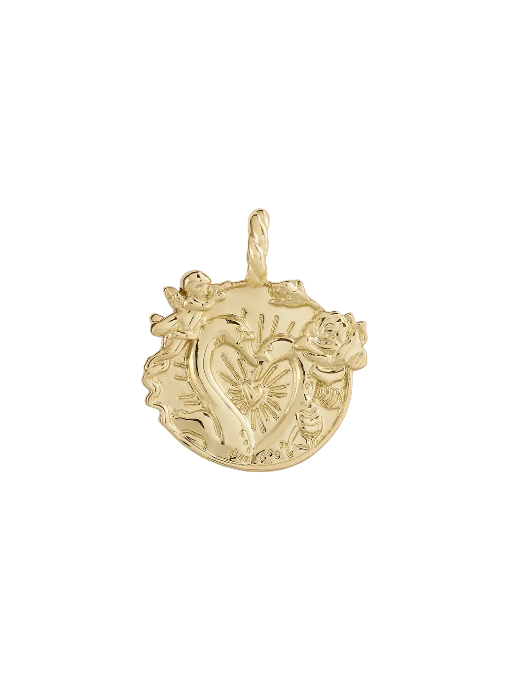 Pozłacana zawieszka Memorable Charm Love Anna + Nina BÉBÉ Concept 