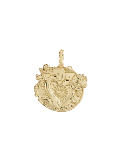 Pozłacana zawieszka Memorable Charm Love Anna + Nina BÉBÉ Concept 