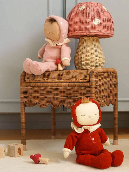 Rattanowa lampka Toadstool Olli Ella BÉBÉ Concept 