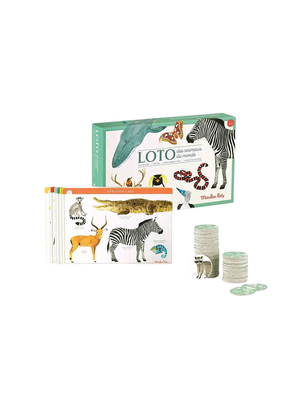 gra edukacyjna Animal Lotto Moulin Roty BÉBÉ Concept